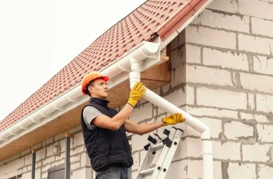 Pose et remplacement de gouttières à Bessas